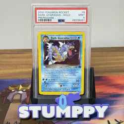 PSA 9 DARK GYARADOS 8/82 | Pre Release Team Rocket Holo Graded Pokemon Card - Image 1