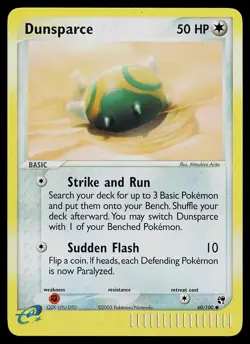 Pokemon Card - Dunsparce Sandstorm 60/100 Reverse Holo Common - Image 1