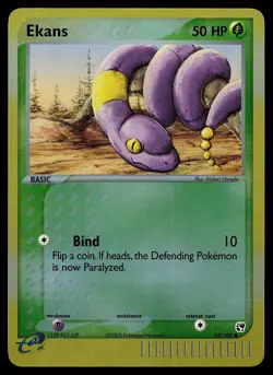 Pokemon Card - Ekans Sandstorm 64/100 Reverse Holo Common - Image 1