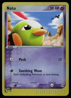 Pokemon Card - Natu Sandstorm 69/100 Reverse Holo Common - Image 1