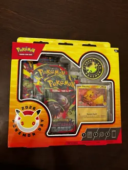 Pokemon Day 2026 Collection Box Promo Pikachu Card & 3 Booster Packs Sealed - Image 1