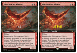 MTG Borderless march of the Machine MOM Bloodfeather Phoenix MINT (SELECT) - Image 1