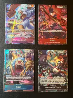 One Piece Card Game English Version 2nd Anniversary Set 4 Character cards - Image 1