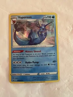 Vaporeon SWSH072 SWSH: Sword & Shield Promo Cards Holo - Image 1