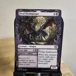 Magic The Gathering MTG - Feral Deathgorger (Showcase) - TDM - Image 1