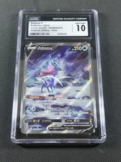 Pokemon TCG Crown Zenith: Raikou V Suicune V Entei V Cards Set CGC 10 Gem Mint - Image 3