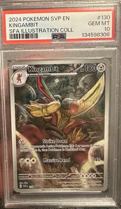 Pokemon Ultra-Premium Card Lot Binder Kingambit #130 PSA 10 Mew ex #053 PSA 9 - Image 4