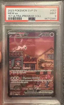 Pokemon Ultra-Premium Card Lot Binder Kingambit #130 PSA 10 Mew ex #053 PSA 9 - Image 5