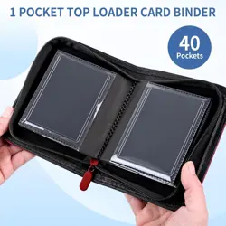 1 Pocket Toploader Binder 40 Pockets One Pocket Mini Trading Card Album,Diamond - Image 2