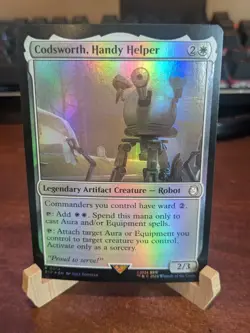 MTG: Codsworth, Handy Helper FOIL Rare #14, NM Universes Beyond: Fallout Card!! - Image 1