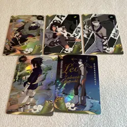 Naruto Series 1 Heaven Scroll Card Lot of 5 Great Condition - Image 1