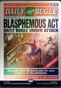 MTG) SECRET LAIR X MARVEL SPIDER-MAN: DAILY BUGLE BREAKING NEWS FOIL EDITION - Image 5