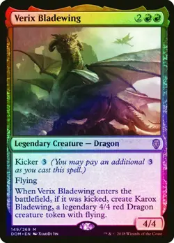 mtg magic verix bladewing FOIL ENGLISH dominiaria verix ailelame karox - Image 1