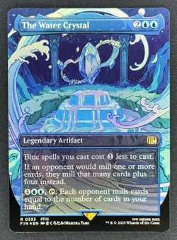 The Water Crystal (Borderless) #333 (NM) Final Fantasy FIN Magic MTG - Image 1