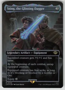 Sting, the Glinting Dagger (Borderless) Foil The Lord of the Rings 409 MTG NM - Image 1