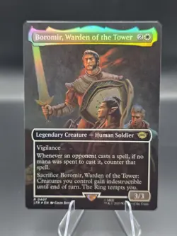 Boromir, Warden of the Tower (Borderless Foil) Lord of the Rings 407 NM - Image 1