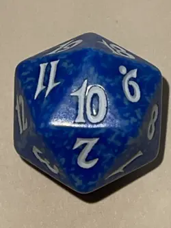 Torment Blue Spindown Life Counter D20 Die MTG Magic The Gathering - Image 3