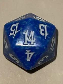 Torment Blue Spindown Life Counter D20 Die MTG Magic The Gathering - Image 4