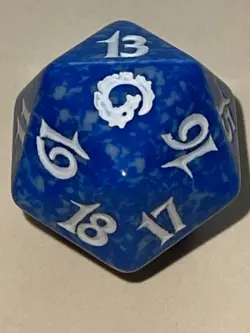 Torment Blue Spindown Life Counter D20 Die MTG Magic The Gathering - Image 5