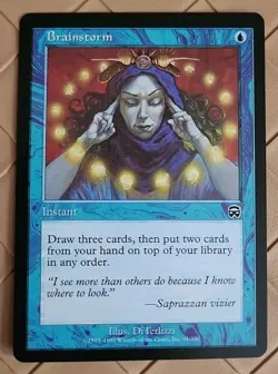 Brainstorm Mercadian Masques Regular NM Near Mint MTG - Image 1