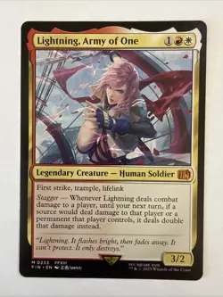 Lightning, Army of One Final Fantasy Mythic Rare - Image 1