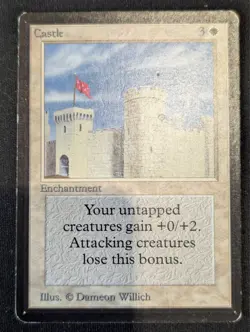 Castle - Beta - Uncommon - LP - MTG - Magic the Gathering - White - Enchant - Image 1