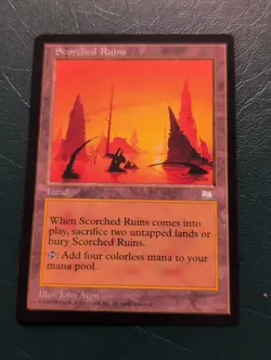 Scorched Ruins Weatherlight MTG NM Free shipping with tracking - Image 1