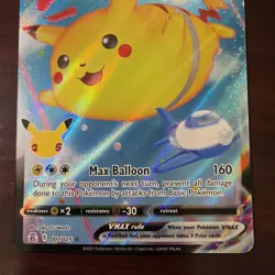 Pokemon Flying Pikachu VMAX Ultra Rare Full Art Holo Celebrations 007/025 NM+ - Image 4