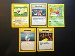 Lot Of 5 Vintage Pokemon Cards English MP - Image 1