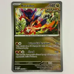 Koraidon 119/162 Rare Temporal Forces Pokemon Reverse Holo Near Mint - Image 1