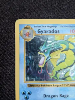 Pokemon TCG Gyarados 006/102 Base Set Shadowless Holo Rare MP - Image 2