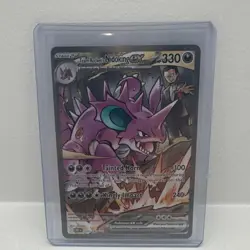 Pokemon Team Rocket's Nidoking EX 233/182 Sv10: Destined Rivals SIR - Image 1
