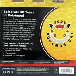 Pokemon Phantasmal Flames 2026 Pokemon Day Box Promo Coin Booster Packs Pikachu - Image 2