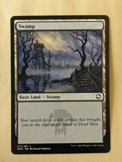 SWAMP BASIC LAND-MTG: ADVENTURES IN THE FORGOTTEN REALMS-271/281 - Image 1