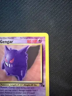 Pokemon Gengar 20/62 - 1999 Fossil Non-Holo Rare - LP Vintage WotC - Image 3
