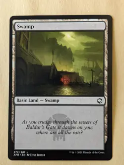 SWAMP BASIC LAND-MTG: ADVENTURES IN THE FORGOTTEN REALMS-272/281 - Image 1
