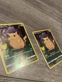 Pokemon Celebrations 25th Anniversary Pikachu 005/025 Stamped Holo Rare NM - Image 3