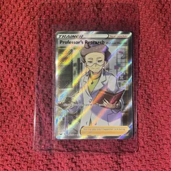 Pokemon Professor's Research 201/202 Sword & Shield Ultra Rare Full Art Holo - Image 1