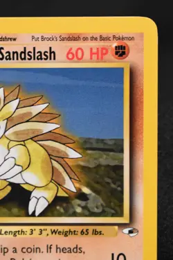 Brock's Sandslash 23/132 MP Gym Heroes Regular Rare Unlimited Pokemon TCG - Image 3