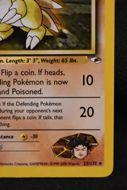 Brock's Sandslash 23/132 MP Gym Heroes Regular Rare Unlimited Pokemon TCG - Image 4
