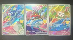Pokemon TCG First Partner Illustration Collection Gen 7 Starters Promo Alola - Image 1