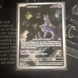 2023 Pokemon Mewtwo SVP EN 052 Black Star Promo Full Art EN-151 LP - Image 1