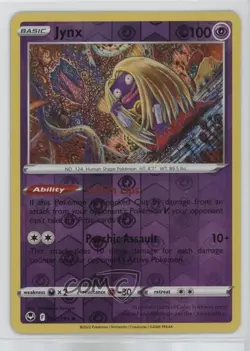 Jynx Reverse Foil Pokemon Sword & Shield Silver Tempest #062 - Image 1