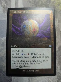 Talisman of Creativity x1 NM MTG Modern Horizons Retro Frame Etched Foil Etched - Image 1