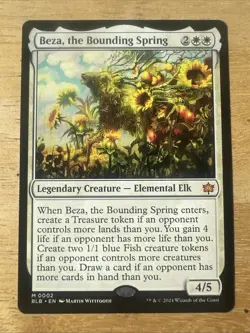 x1 Beza, the Bounding Spring BLB Bloomburrow MTG 2 MYTHIC M/NM 1x - Image 1