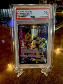 Pokemon Alakazam EX Fates Collide Full Art Ultra Rare 117/124 PSA 9 - Image 1