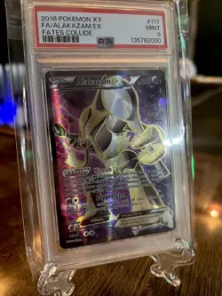 Pokemon Alakazam EX Fates Collide Full Art Ultra Rare 117/124 PSA 9 - Image 3