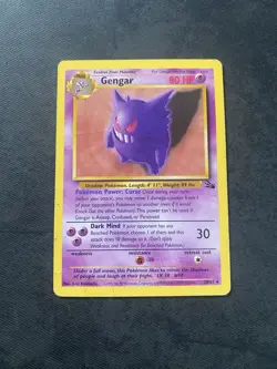 1999 Pokemon Tgc #20/62 Gengar (Fossil Set) Non Holo Vintage - Image 1