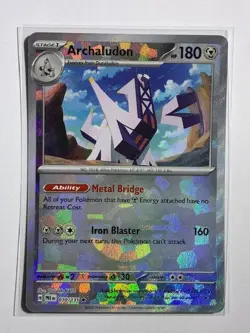 Archaludon (Master Ball Pattern) 070/131 Holo SV: Prismatic Evolutions PokemonNM - Image 1