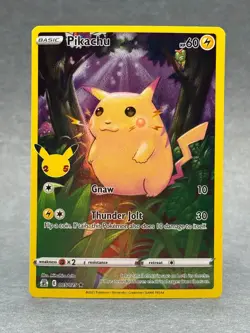 Pokemon - 005/025 Pikachu SWSH Celebrations Holo Rare NM TCG - Image 1